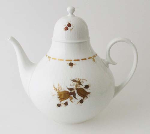 Rosenthal Romanze in Gold Teekanne 1,50 l handgemalt 3508