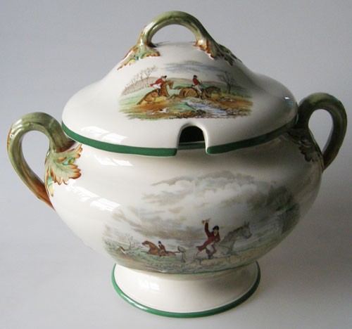 Spode Copeland The Hunt J.F.Herring Sen. große Terrine mit Deckel 4,50 l