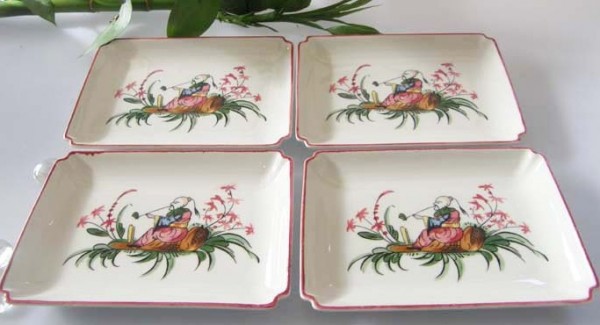 Villeroy & Boch Mandarin 4 Beilagenteller, eckig