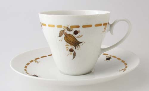 Rosenthal Romanze weiß Kaffeetasse mit Unterteller 