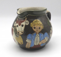 Kohler Biel Keramik Krug handbemalt Schweiz Kohler Biel Keramik Krug handbemalt Schweiz