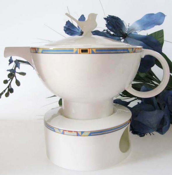 Villeroy &amp; Boch Bari Set Teekanne mit Stövchen, 1,10 l