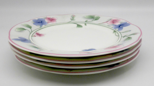 Villeroy und Boch Viola Set: 4 Frühstücksteller 21,5 cm