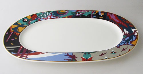 Villeroy &amp; Boch Heinrich Thunderbird Platte oval 34,5x23 cm gebr.