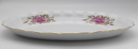 Walbrzych Servierplatte oval Rosendekor und Goldrand 33,5 cm Poland Walbrzych Servierplatte oval Rosendekor und Goldrand 33,5 cm Poland