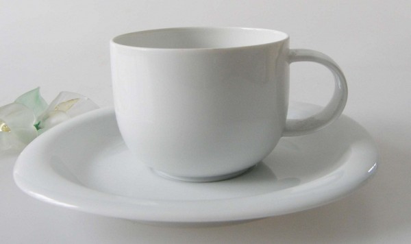 Rosenthal Suomi weiss Kaffeetasse mit Untertasse 2-tlg. 0,18 l