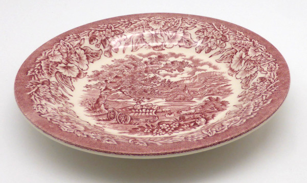Eit Ironstone Holzwagen rot Untertasse Ø 15 cm