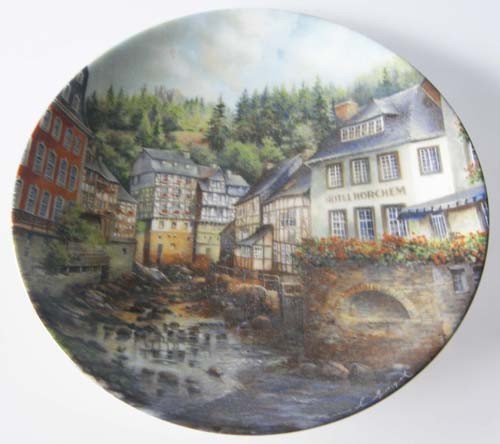 Seltmann Weiden Wand-/Sammelteller 19,5 cm Rotes Haus zu Monschau 1989