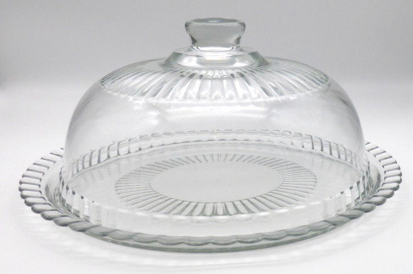 Glas Tortenplatte mit Glocke Ø 32 cm