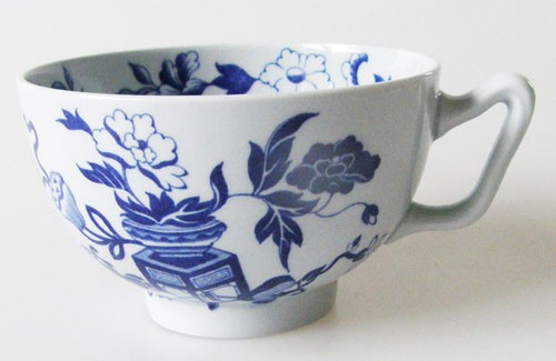 Spode Copeland Blue Bowpot Teetasse