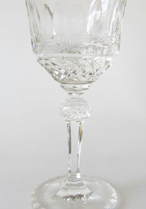 H 12,8cm Glas #F Antik Villeroy & Boch Kristall Sektschale 