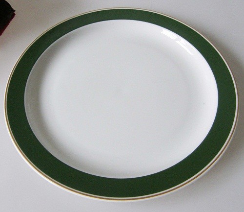 Rosenthal Duo Tonic olivgrün, goldrand Frühstücksteller 19,5 cm