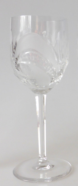 Bleikristall Rotweinglas mit Schliffdekor Höhe 19,5 cm