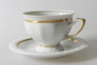 Rosenthal Maria Goldband Kaffeetasse mit Untertasse Rosenthal Maria Goldband Kaffeetasse mit Untertasse