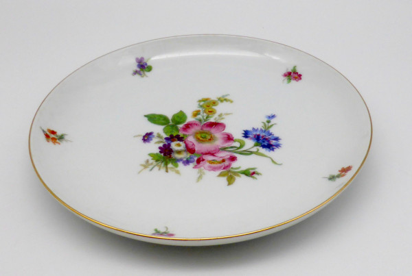 Alt Fürstenberg Bunte Blume Frühstücksteller Coup 18 cm