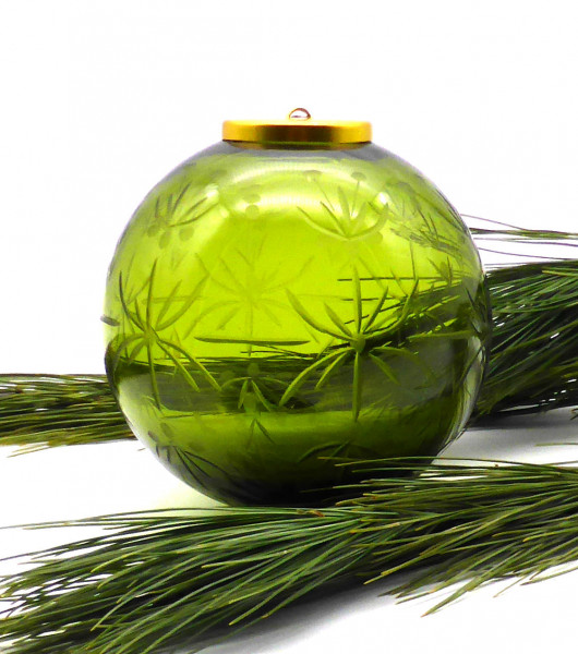 Villeroy &amp; Boch Weihnachtskugel Perle di Luce 100 mm grün