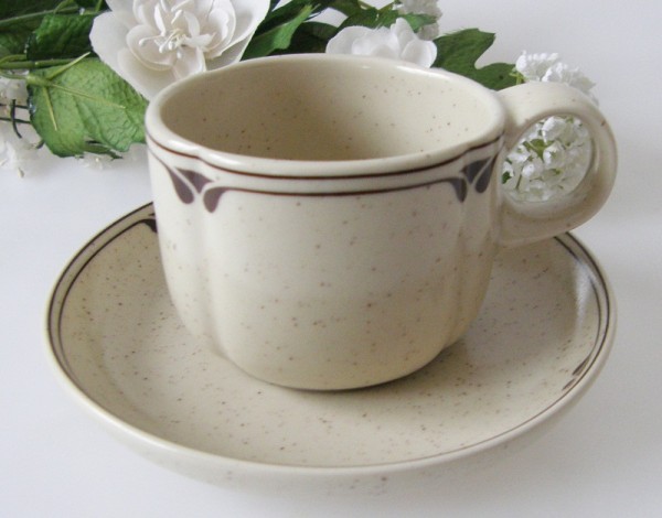 Rosenthal Form ohne Namen, Britta Kaffeetasse mit Untertasse, 2-tlg.
