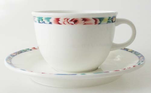 Villeroy &amp; Boch Corpo Blumengirlande Kaffeetasse mit Untertasse