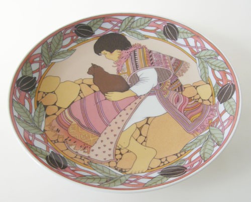 Villeroy &amp; Boch Heinrich Sammel/Wandteller 19,5 cm Kinder der Welt Nr. 6