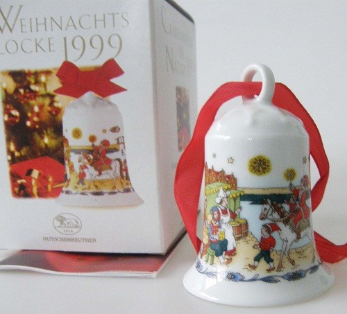 Hutschenreuther Porzellan Weihnachtsglocke In den Grachten 1999