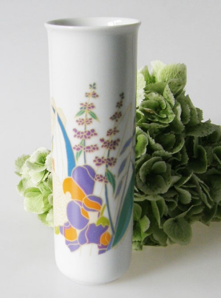 Rosenthal Vase Höhe 18 cm Design W.Bauer mit Dekor