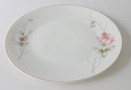 Frühstücksteller 19 cm Fürstenberg Goldrand mit Rosendekor 02611