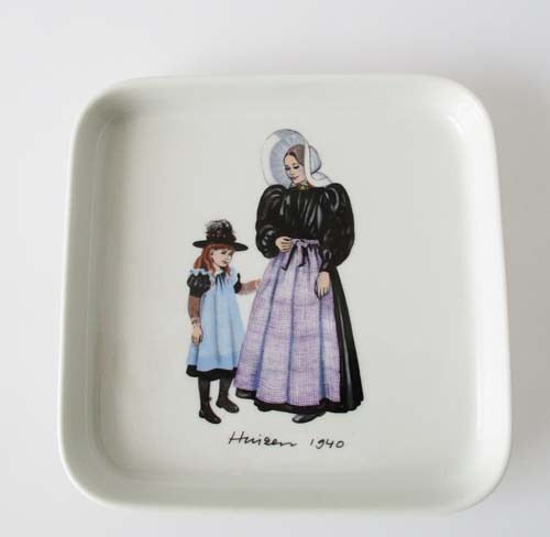 Villeroy &amp; Boch Trachten holländische Tracht 1940 Schale klein 13x13 cm