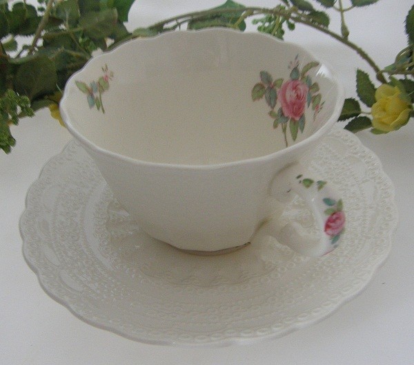 Spode Copeland Jewel Billingsley Rose Teetasse 2-tlg.