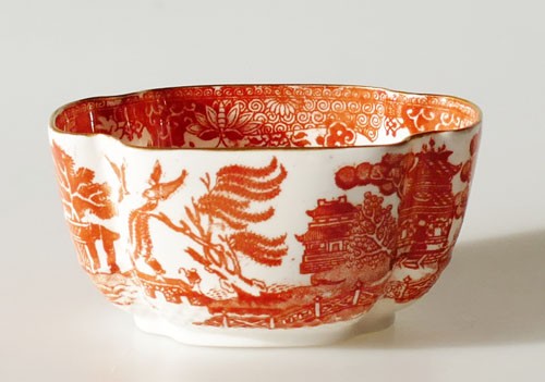 Spode Copeland Zuckerschale klein 0,18 l Nr. 2825 asiatisches Dekor mit Goldrand