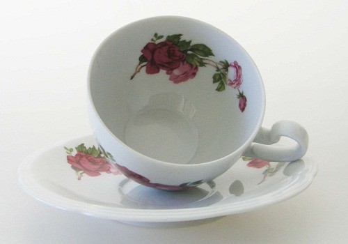 Heinrich Flora Dekor Rosen Kaffee-/ Teetasse 2-tlg.