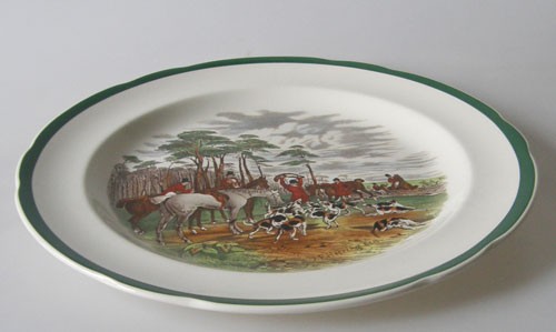 Spode The Hunt Speiseteller 26,5 cm The Death Nr. 8