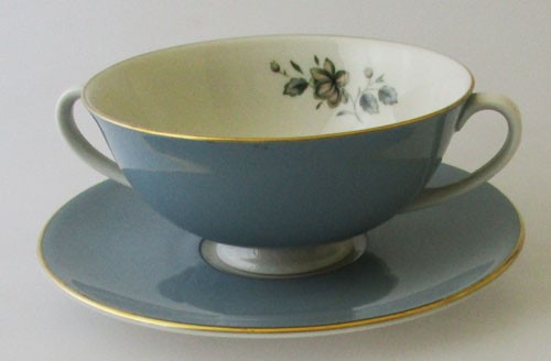 Royal Doulton Rose Elegans Suppentasse mit Untertasse 2-teillig 0,25 l