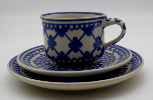 Leitner / Hentschel Keramik Tittmoning Kaffeegedeck 3-tlg.