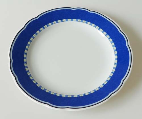 TCM Tchibo Mainau Frühstücksteller Ø 19 cm Dekor blau gelb