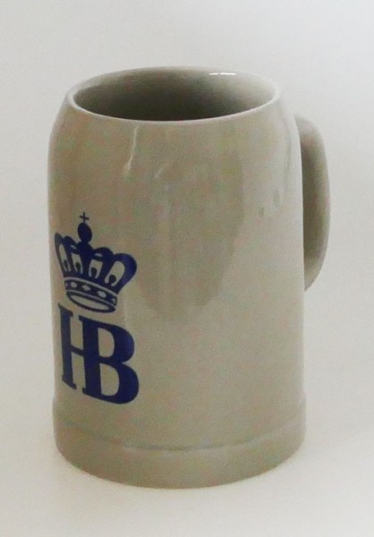 Steinkrug Bierkrug Hofbräu HB 1/2 Liter