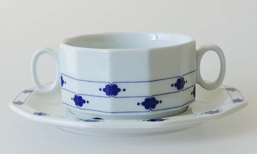 Rosenthal Polygon Korinth Suppentasse mit Untertasse Gastro/Hotelporzellan