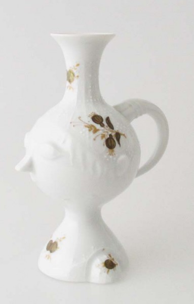 Rosenthal Romanze in Gold Vase Höhe 14 cm handgemalt 3508