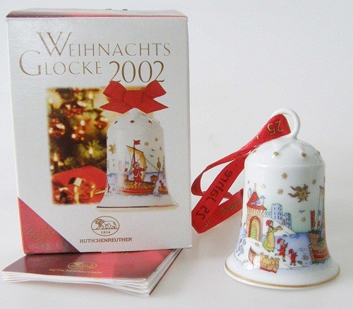Hutschenreuther Porzellan Weihnachtsglocke Hansestadt 2002