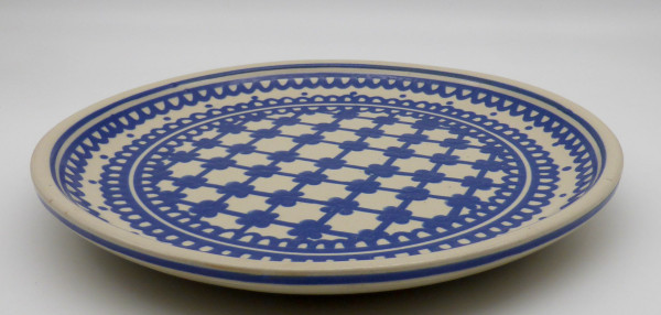 Leitner / Hentschel Keramik Tittmoning Teller blau Wandteller Ø 25 cm
