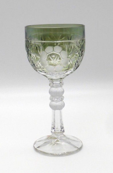 Anna Hütte Bleikristall Römer grün 18 cm Weinglas