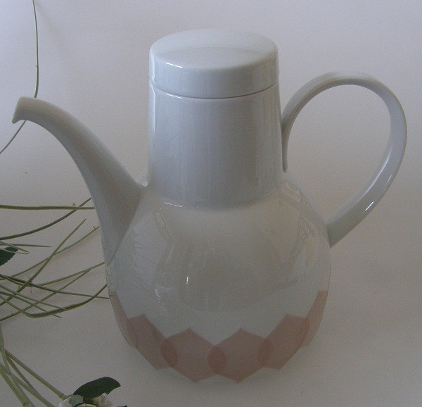 Rosenthal Lotus Gravad Rosa Kaffeekanne für 6 Pers. 1,40 l