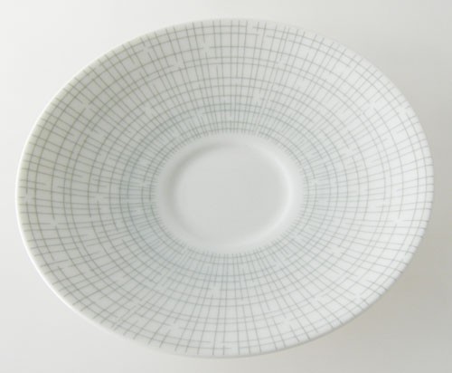 Arzberg Bastdekor Form 2025 grau-grün Filigran Untertasse 15 cm