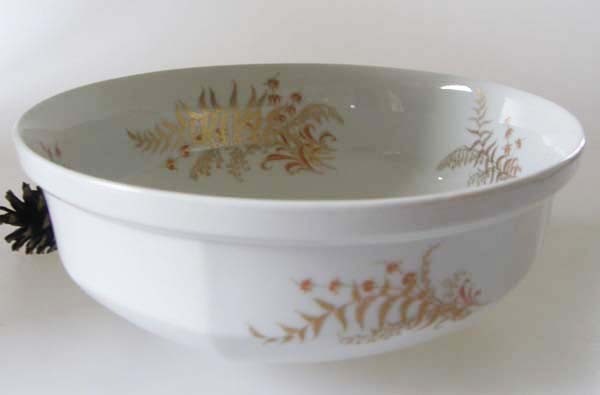 Gallo G.de Porcelaine Leonardo Fougere Goldfarn Servierschüssel 19 cm