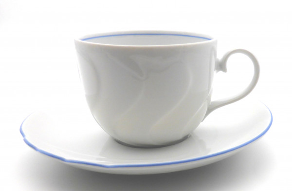 Seltmann Weiden Helena blau Kaffeetasse mit Untertasse