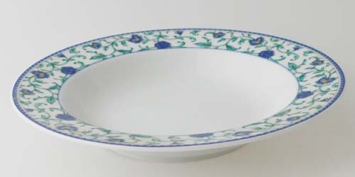 Winterling Suppenteller (Ø 22,5 cm) Randdekor blau Blumenmuster