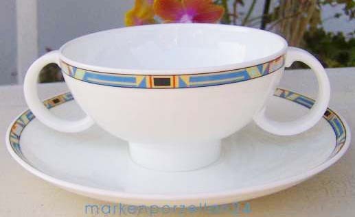 Villeroy & Boch Bari Suppentasse mit Untertasse, 2-tlg.