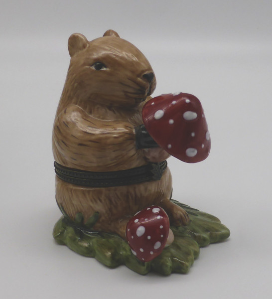 Villeroy und Boch Winter Friends Biber mit Pilz Deckeldose