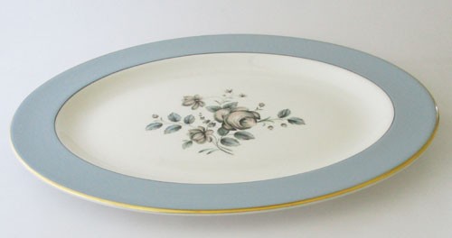 Royal Doulton Rose Elegans Servierplatte oval 33 cm x 25,5 cm