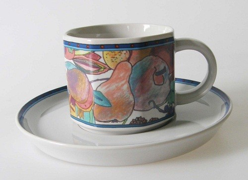 Rosenthal Scenario Natura Kaffee-/Teetasse mit Untertasse