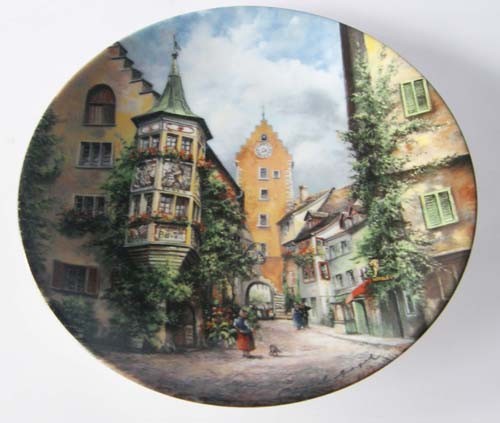 Seltmann Weiden Wand-/Sammelteller 19,5 cm Obertorturm zu Meersburg 1988